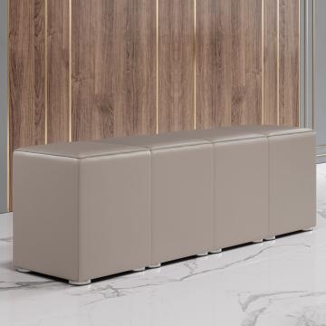 CUBO FULL | Istuinkuutio Setti | Taupe | Nahka