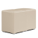 CUBO FULL | Kub fotpall set | Krämfärgad | Läder