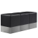 CUBO | Kub fotpall set | Svart | Läder