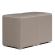 CUBO FULL | Kub fotpall set | Taupe | Läder