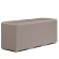 CUBO FULL | Kub fotpall set | Taupe | Läder