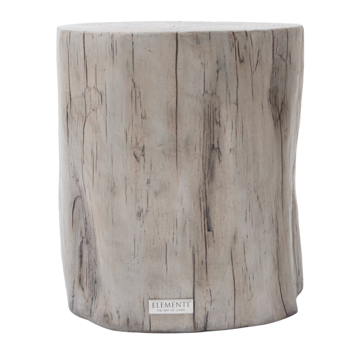 DAINTREE | Design Beistelltisch | B: H 49 x 50 cm | Beton | Eiche Weiss