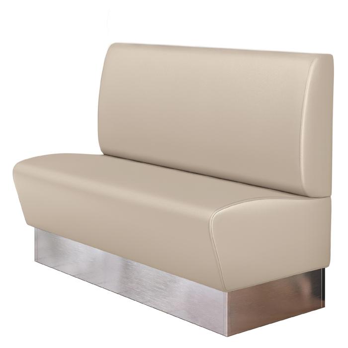 DALLAS | Banco tapizado para hostelería | Ancho:Alto 120 x 103 cm | Crema | Suave | Cuero