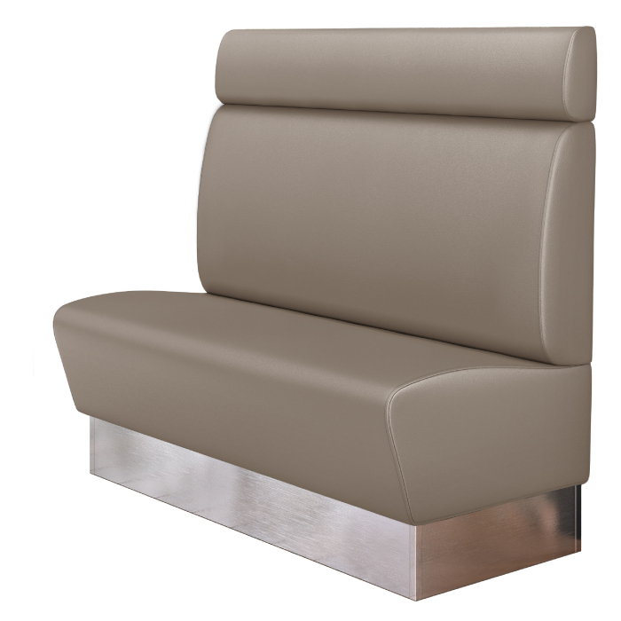 DALLAS | Gastrobank | B:H 140 x 128 cm | Taupe | Glatt | Leder