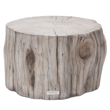 DAINTREE | Design Couchtisch | B: H 70 x 40,6 cm | Beton | Eiche Weiss