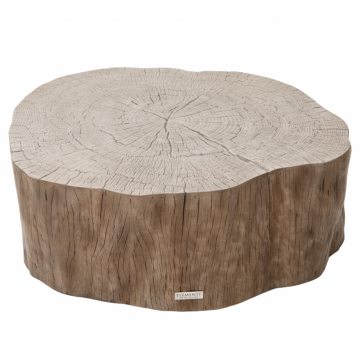 DAINTREE | Garten Tisch | B: H 106 x 35,6 cm | Beton | Eiche