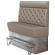 DALLAS | Hög restaurangsoffa | B:H 140 x 158 cm | Taupe | Chesterfield | Läder