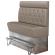 DALLAS | Hög restaurangsoffa | B:H 140 x 158 cm | Taupe | Chesterfield romb | Läder