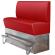 DALLAS | Counter Height Banquette Bench | W:H 140 x 133 cm | Red | Smooth | Leather
