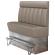 DALLAS | Hög restaurangsoffa | B:H 180 x 158 cm | Taupe | Randig | Läder