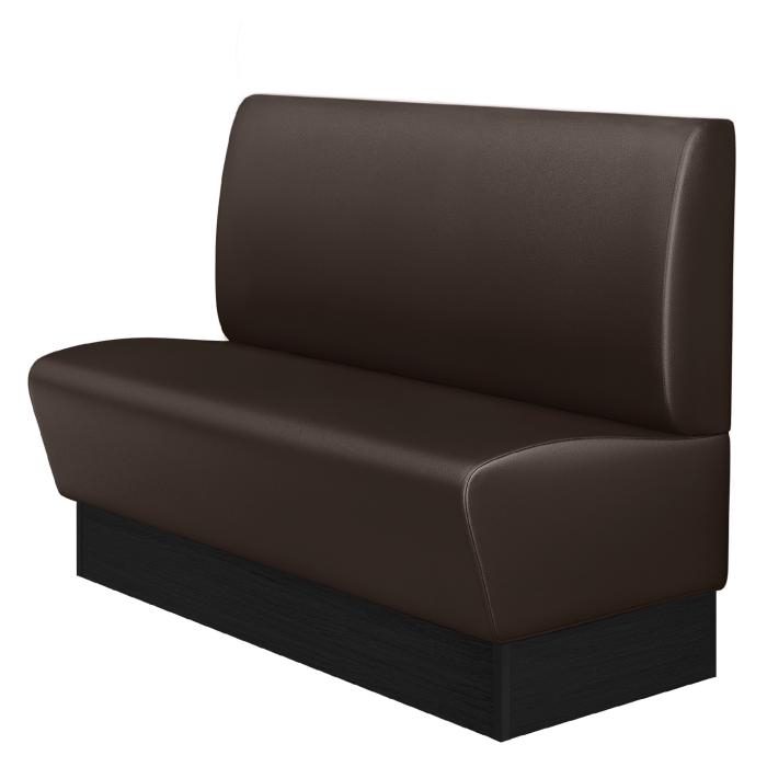 DENVER | Banco tapizado para hostelería | Ancho:Alto 140 x 103 cm | Marrón | Suave | Cuero
