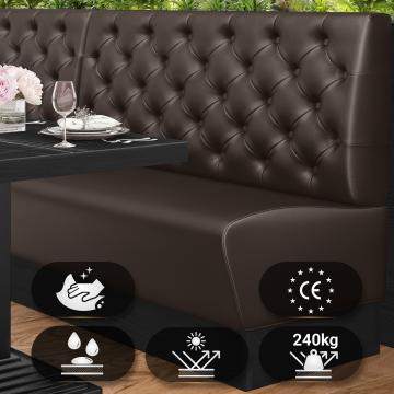 DENVER | Gastrobank | B:H 120 x 103 cm | Braun | Chesterfield | Leder