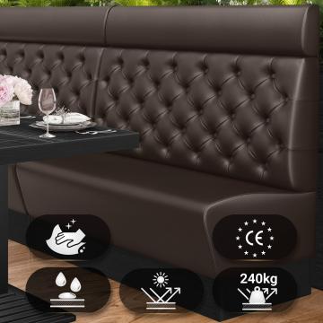 DENVER | Gastrobank | B:H 180 x 128 cm | Braun | Chesterfield | Leder