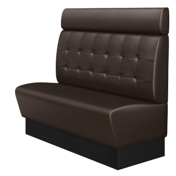 DENVER | Gastrobank | B:H 100 x 128 cm | Braun | Chesterfield Button | Leder