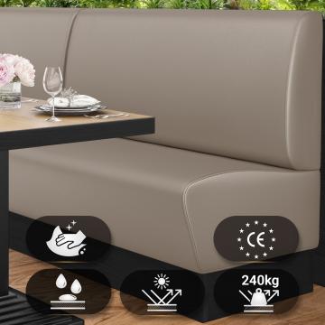 DENVER | Gastrobank | B:H 200 x 103 cm | Taupe | Glatt | Leder