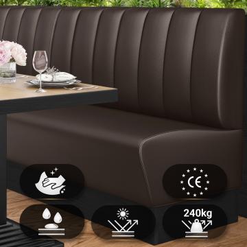 DENVER | Horeca Bank | B:H 180 x 103 cm | Bruin | Gestreept | Leer