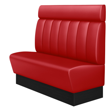 DENVER | Gastrobank | B:H 180 x 128 cm | Rot | Gestreift | Leder