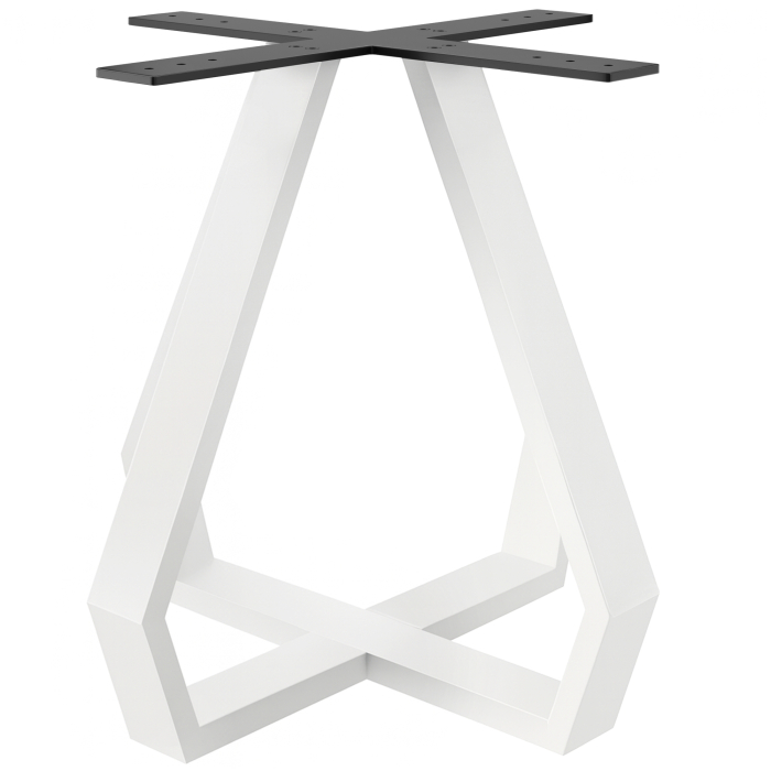 DIAMOND | Bistro Table Base | Height: 72 cm | Base: 64 x 64 cm | White