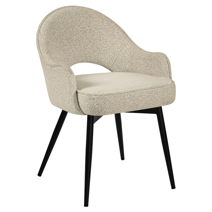 Diana | Hotel Silla | Beige | Tela de peluche