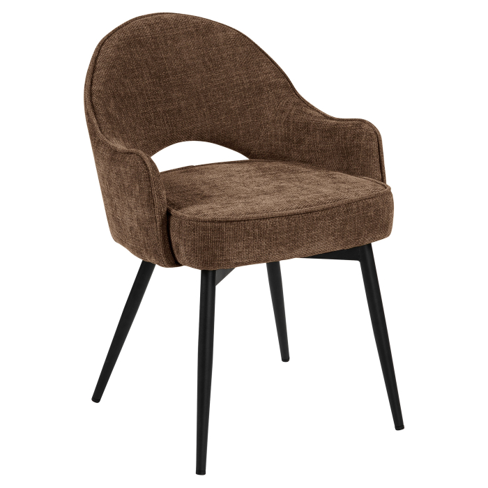 Diana | Hotel Stol | Brun | Stof/Textil