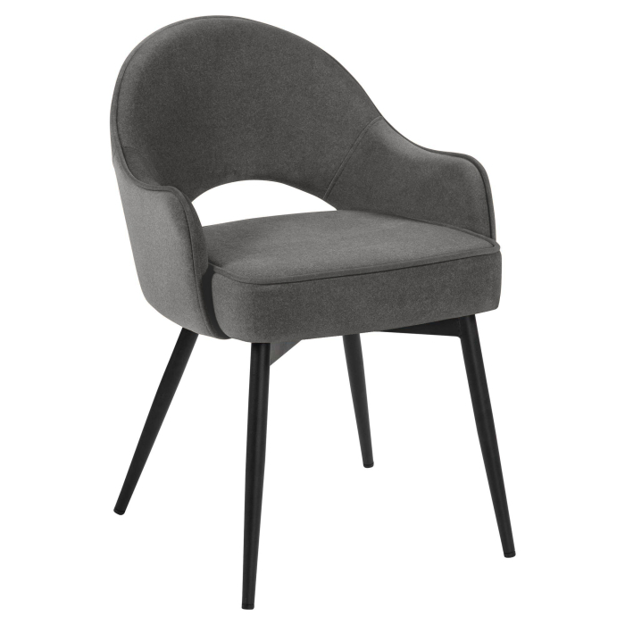 Diana | Hotell Stol | Grå | Sammet