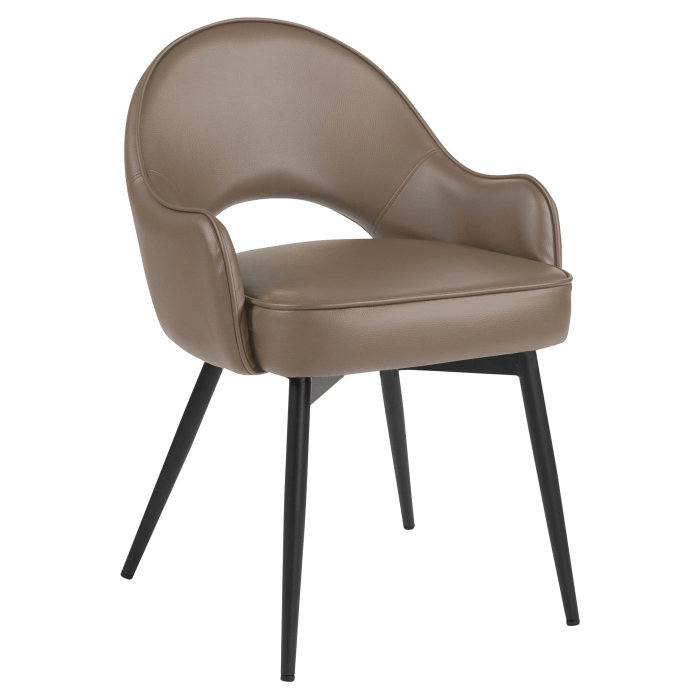 Diana | Hotelstol | Taupe | Læder