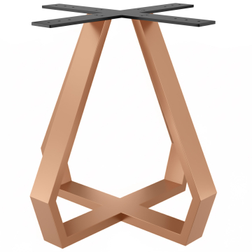 DIAMANTE | Estructura de mesa bistró | Altura: 72 cm | Base: 44 x 44 cm | Negro