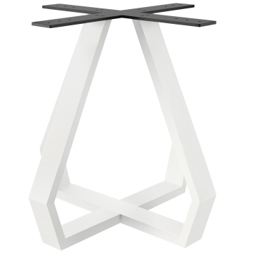 DIAMOND | Estructura de mesa bistró | Altura: 72 cm | Base: 64 x 64 cm | Blanco