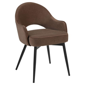 Diana | Hotel Stuhl | Braun | Samt