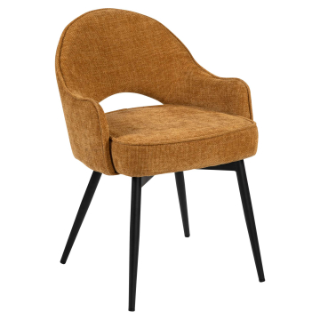 Diana | Hotel Stuhl | Honig Braun | Stoff/Textil
