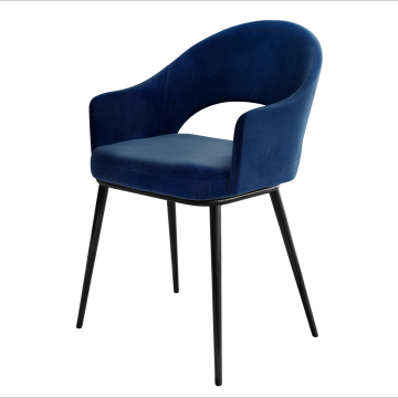 DIANA | Hotelstoel | Fluweel | Blauw