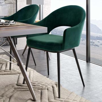 DIANA | Hotelstoel | Fluweel | Groen