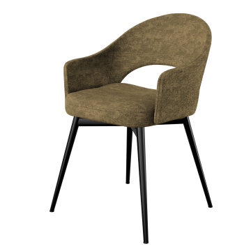 Diana | Hotel Stuhl | Braun | Stoff/Textil