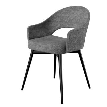Diana | Hotel Stuhl | Grau | Stoff/Textil