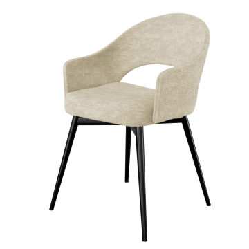 Diana | Hotel Stuhl | Taupe | Stoff/Textil