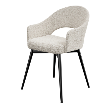 Diana | Hotel Stuhl | Creme | Teddystoff