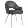 Diana | Hotellstol | Svart | Skinn | Hvit ramme