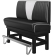 DINER VEGAS 1 | Restaurantsofa i diner stil | B: H 180 x 133 cm | V quilting | Svart | lær