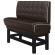 DINER 1 | Høy restaurantsofa | B: H 180 x 133 cm | Chesterfield NO-knapp | brun | lær
