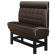 DINER 1 | Høy restaurantsofa | B: H 120 x 153 cm | Chesterfield NO-knapp | brun | lær