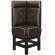 DINER 1 | Diner hörnsoffa | B:H 64 x 153 cm | Chesterfield NO-knapp | Brun | Läder