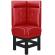 DINER 1 | Diner hörnsoffa | B:H 64 x 153 cm | Chesterfield NO-knapp | Röd | Läder