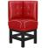 DINER 1 | Diner Corner Booth | W:H 64 x 153 cm | Chesterfield NO Button | Red | Leather