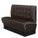 DINER 2 | Restaurantsofa i diner stil | B: H 140 x 103 cm | Chesterfield NO-knapp | brun | lær
