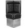 DINER 3 | Diner hörnsoffa | B:H 64 x 153 cm | Chesterfield NO-knapp | Svart | Läder