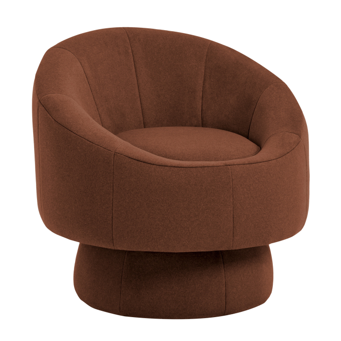 DORIS | Bistro Lounge Sessel | Samt | Rot Bronze