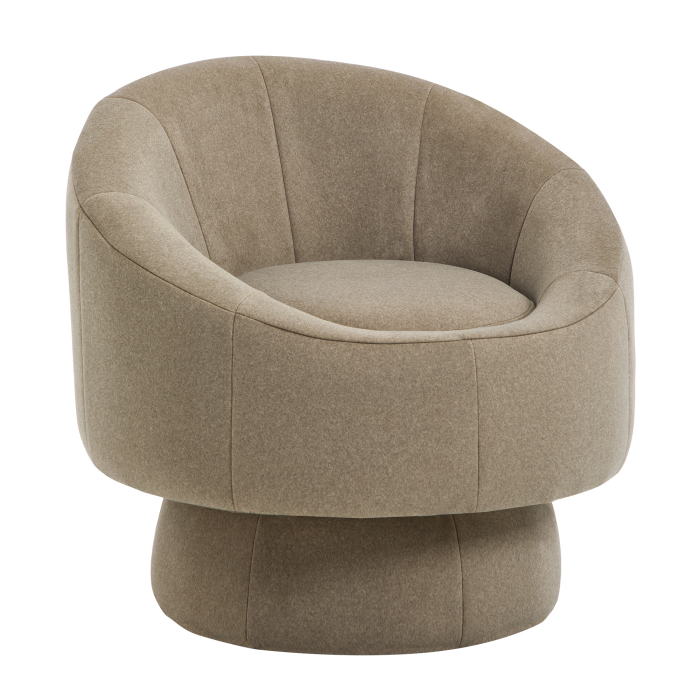 DORIS | Bistro Lounge Sessel | Samt | Taupe
