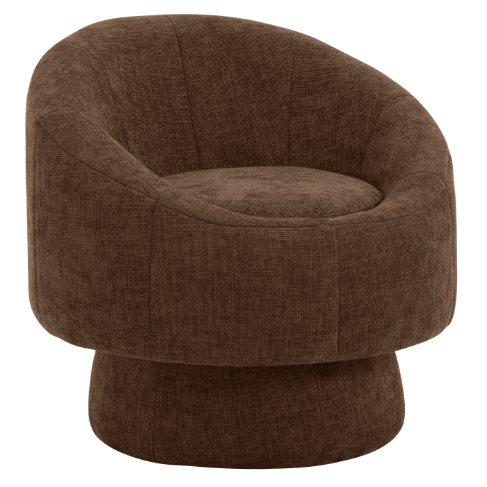 DORIS | Bistro Lounge Sessel | Stoff/Textil | Braun