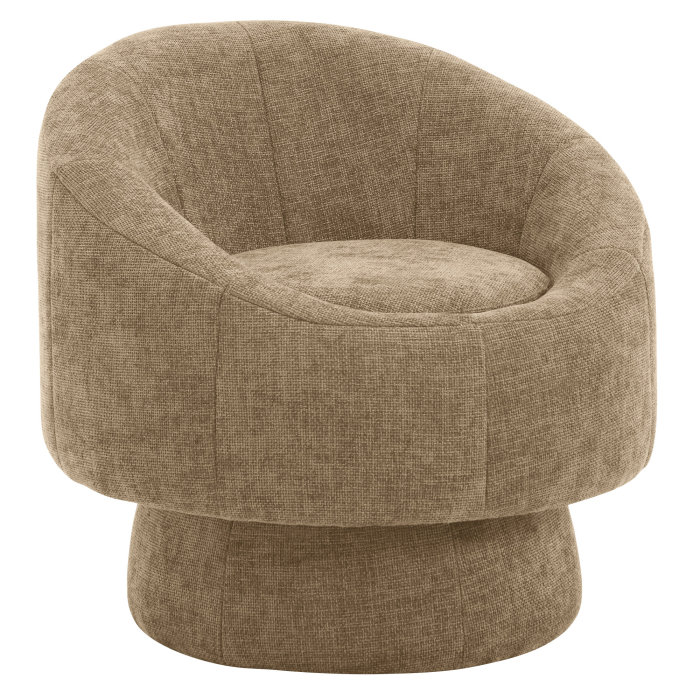 DORIS | Bistro Lounge Armchair | Fabric/Textile | Taupe