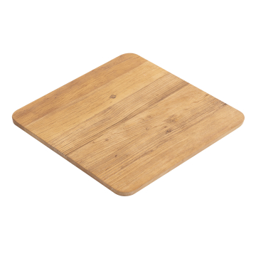 DRIFT WOOD | Plateau de table en bois massif pour usage commercial | 60 x 60 x 2,5 cm | Chêne | Carr